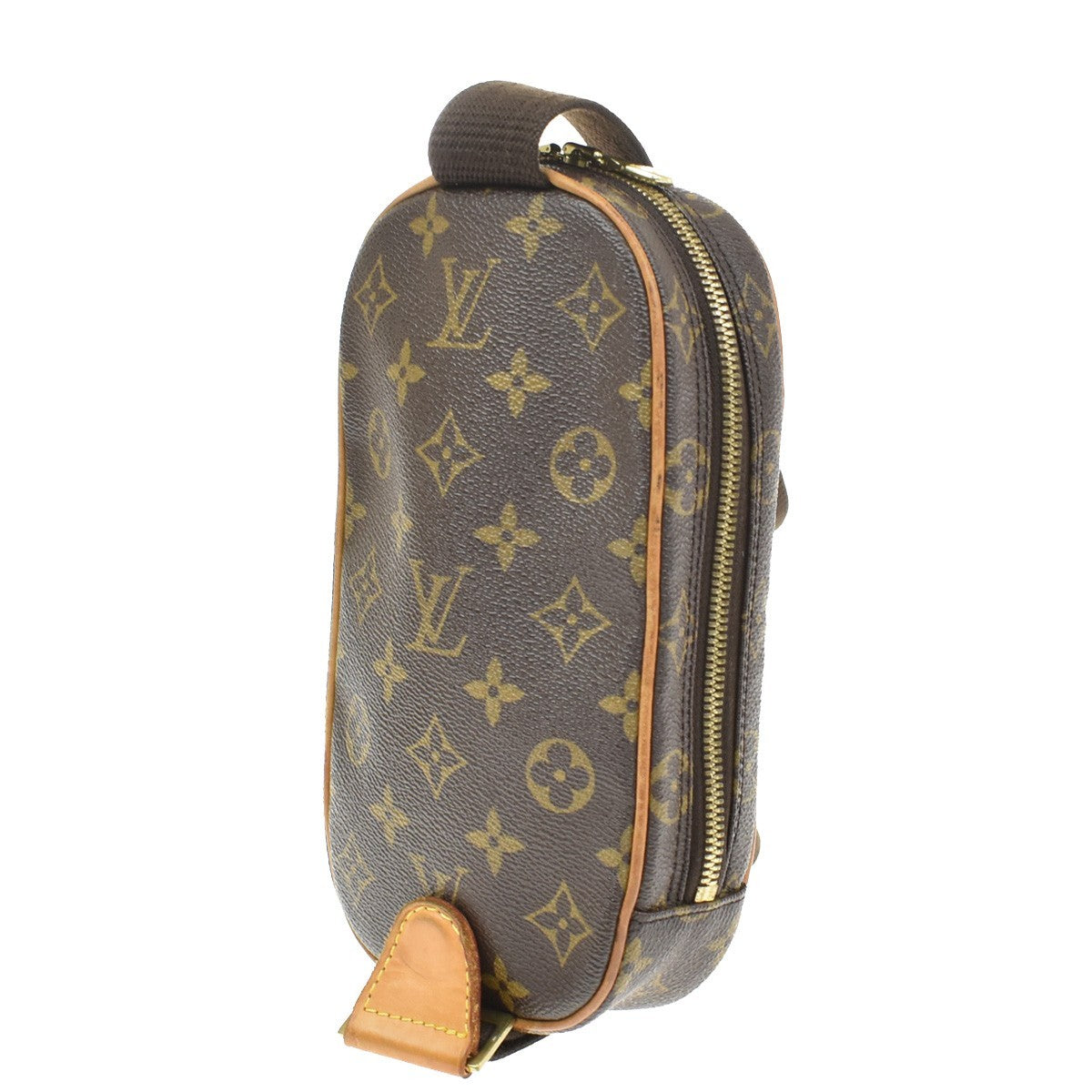 Louis Vuitton Pochette Gange Monogram Canvas, Brown, Canvas, Clutch