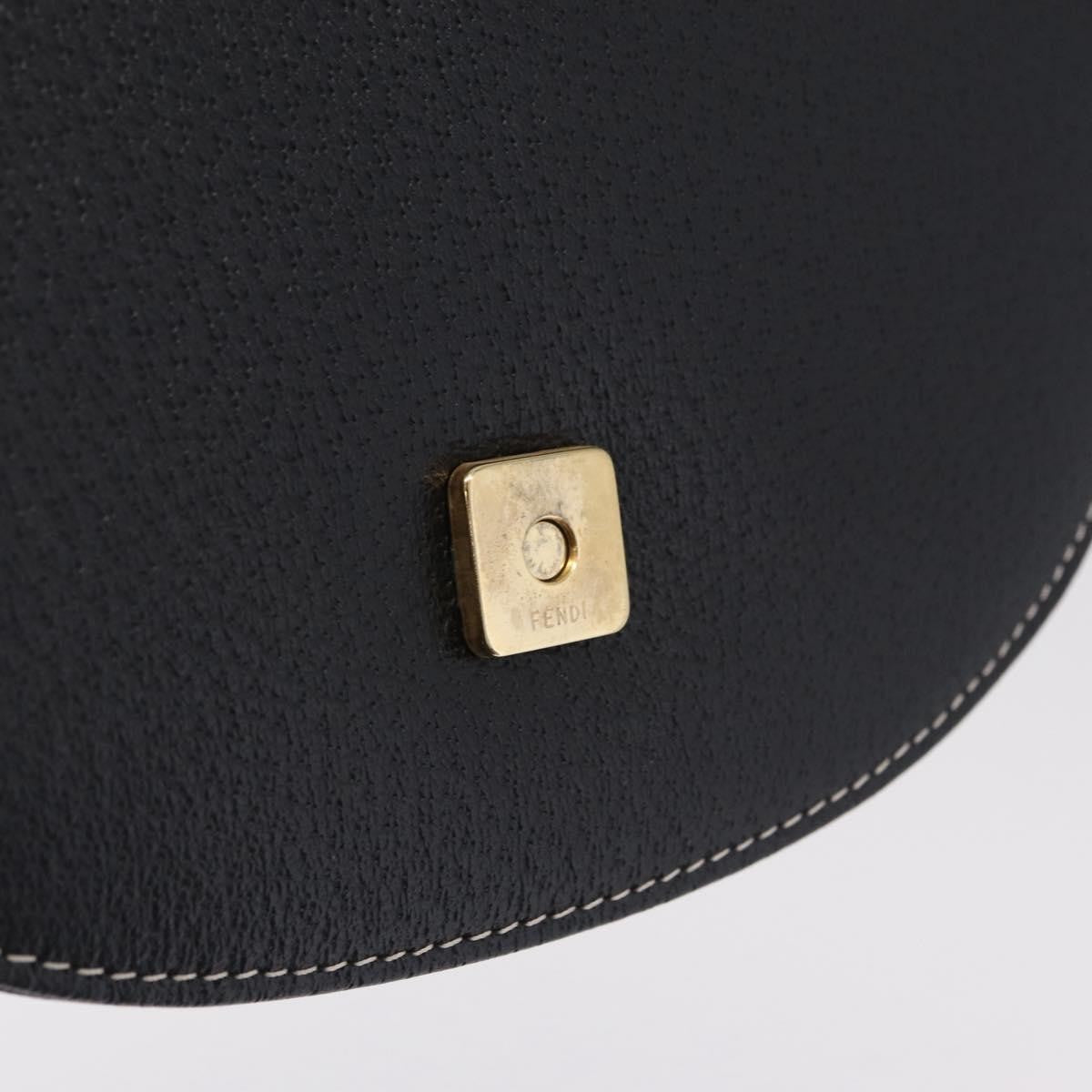 Fendi Shoulder Leather, Black, Leather, Shoulder Bag