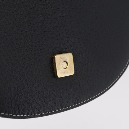 Fendi Shoulder Leather, Black, Leather, Shoulder Bag