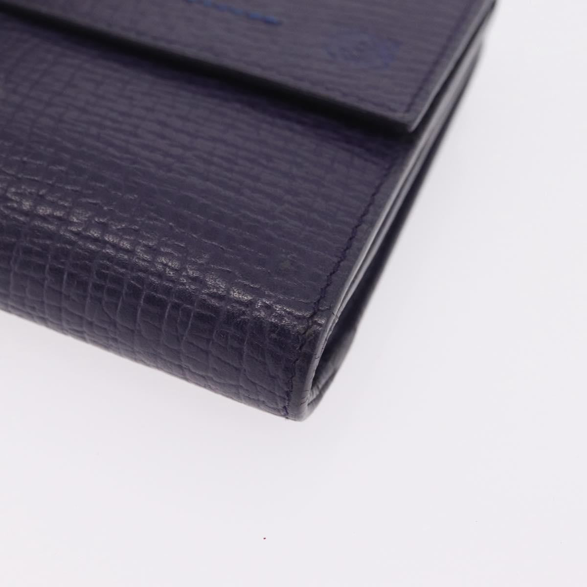 Loewe Anagram Trifold Flap Leather, Purple, Leather, Wallet