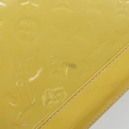 Louis Vuitton Alma Monogram Vernis, Yellow, Patent Leather, Handbag