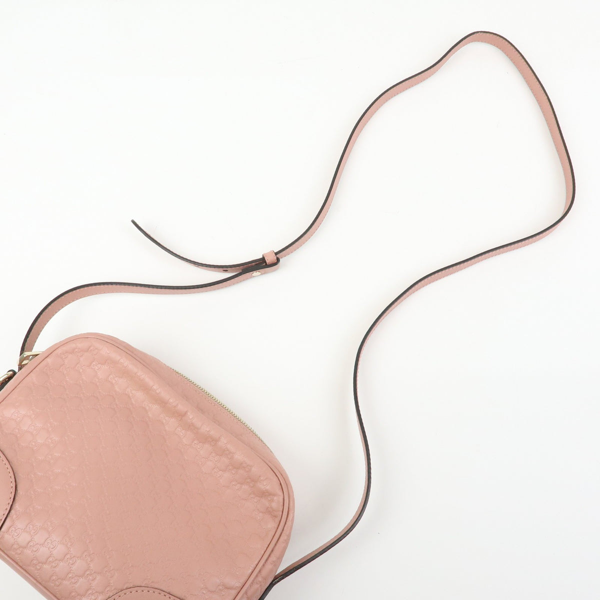 Gucci Bree Disco Microguccissima Leather, Pink, Leather, Crossbody Bag