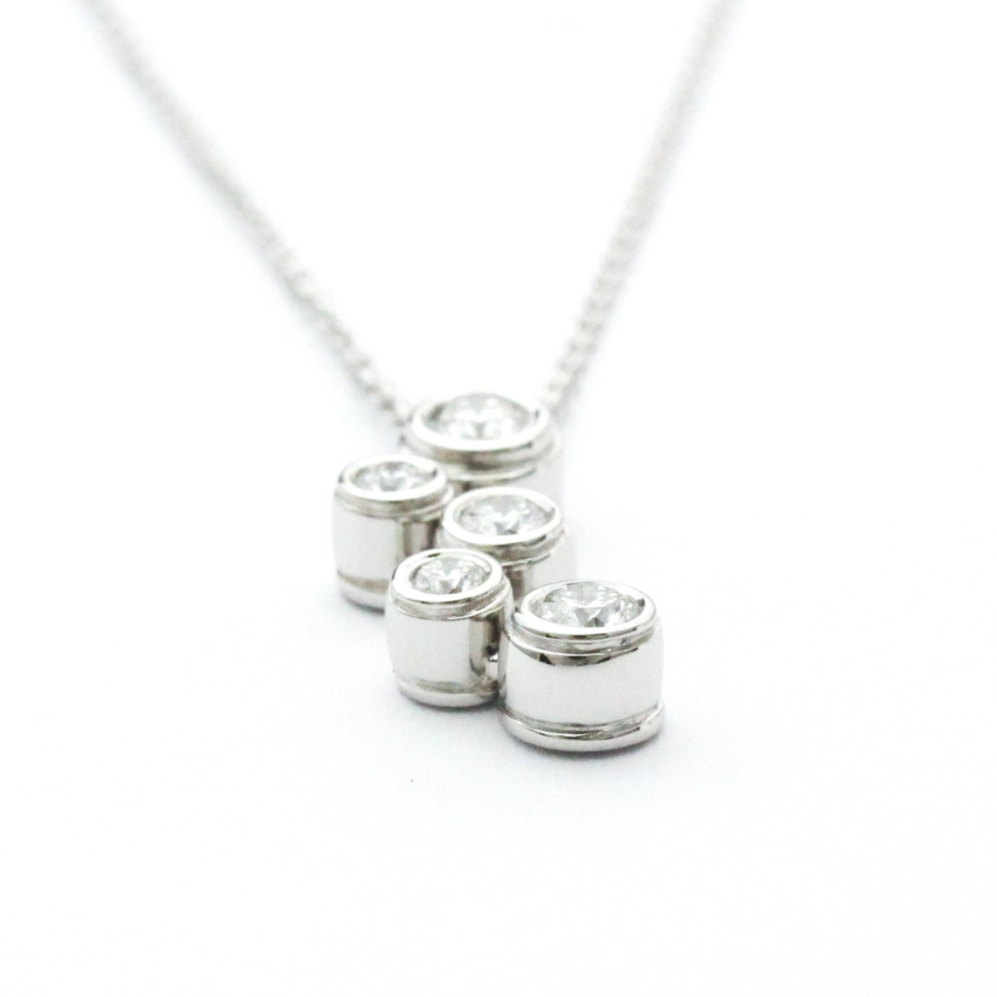 Tiffany & Co Bubble, Silver, Platinum, necklace