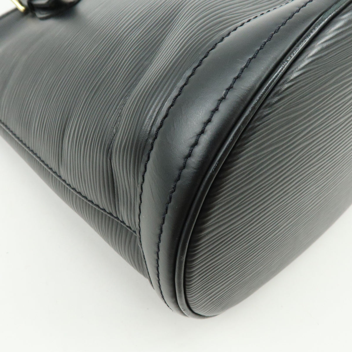 Louis Vuitton Petit Bucket Epi Leather, Black, Leather, Handbag