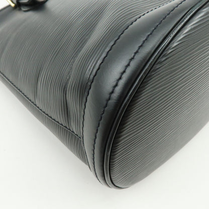 Louis Vuitton Petit Bucket Epi Leather, Black, Leather, Handbag