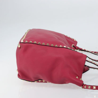 Valentino Garavani Rockstud Tote Soft Leather, Pink, Leather, Tote Bag