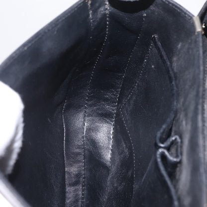 Celine Shoulder Leather, Black, Leather, Shoulder Bag