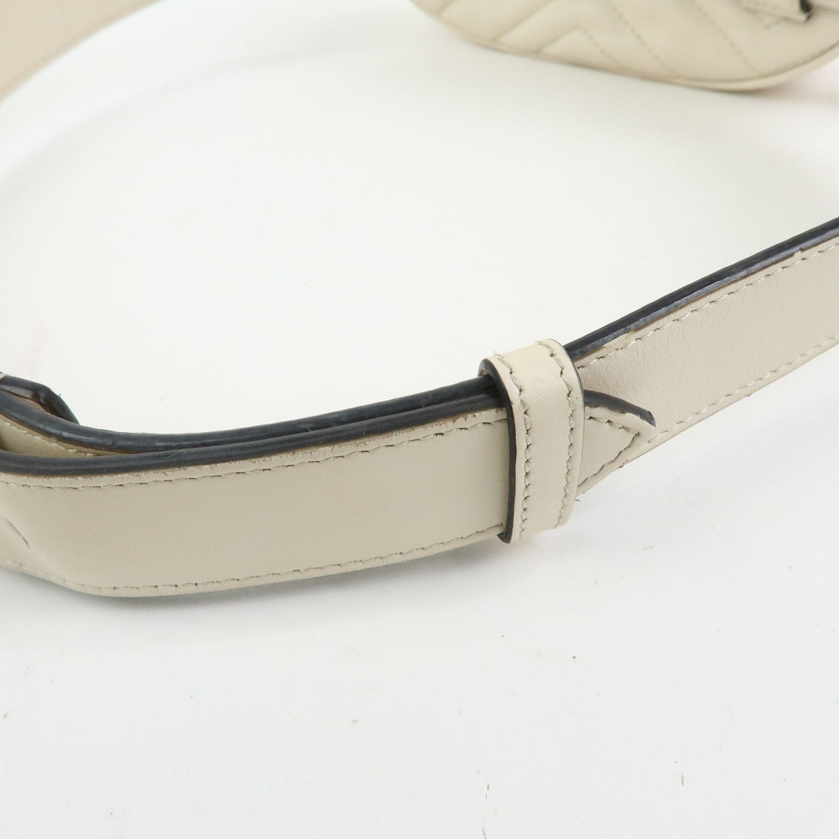 Gucci GG Marmont Belt Embellished Matelasse Leather, Beige, Leather, Handbag