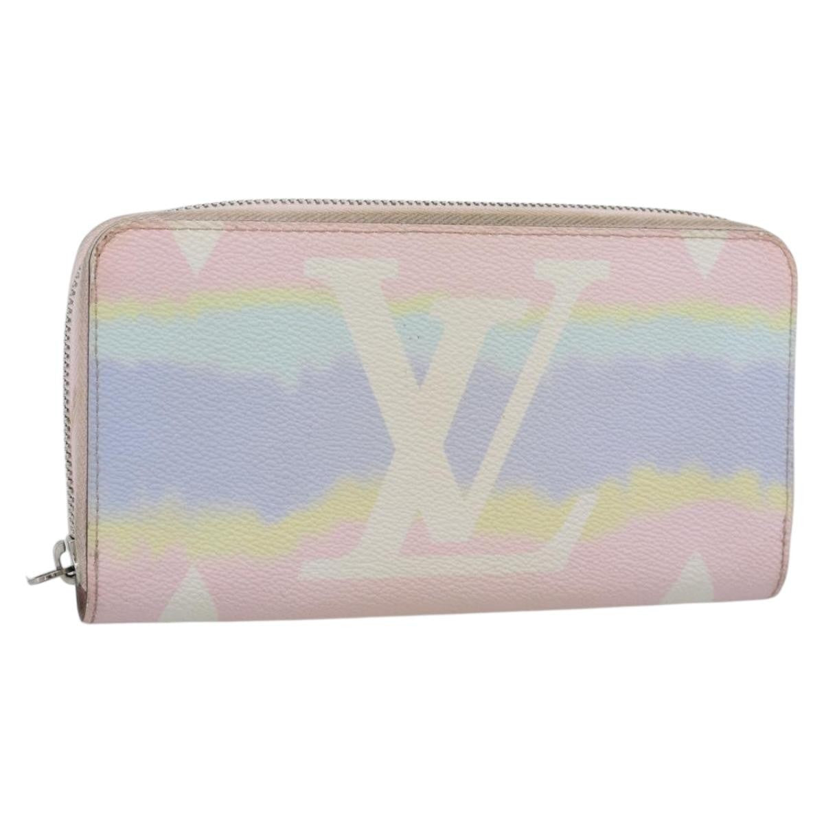 Louis Vuitton Zippy By The Pool Monogram Giant, Pink, Canvas, Wallet