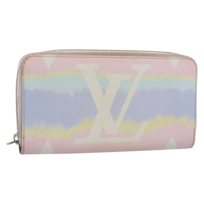 Louis Vuitton Zippy By The Pool Monogram Giant, Pink, Canvas, Wallet