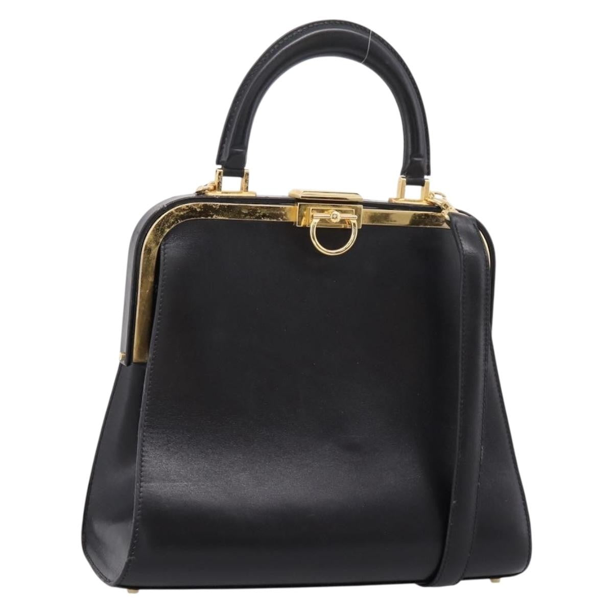 Christian Dior Shoulder Leather, Black, Leather, Shoulder Bag