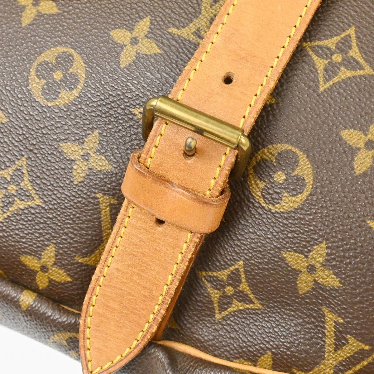 Louis Vuitton Saumur Monogram Canvas, Brown, Canvas, Shoulder Bag