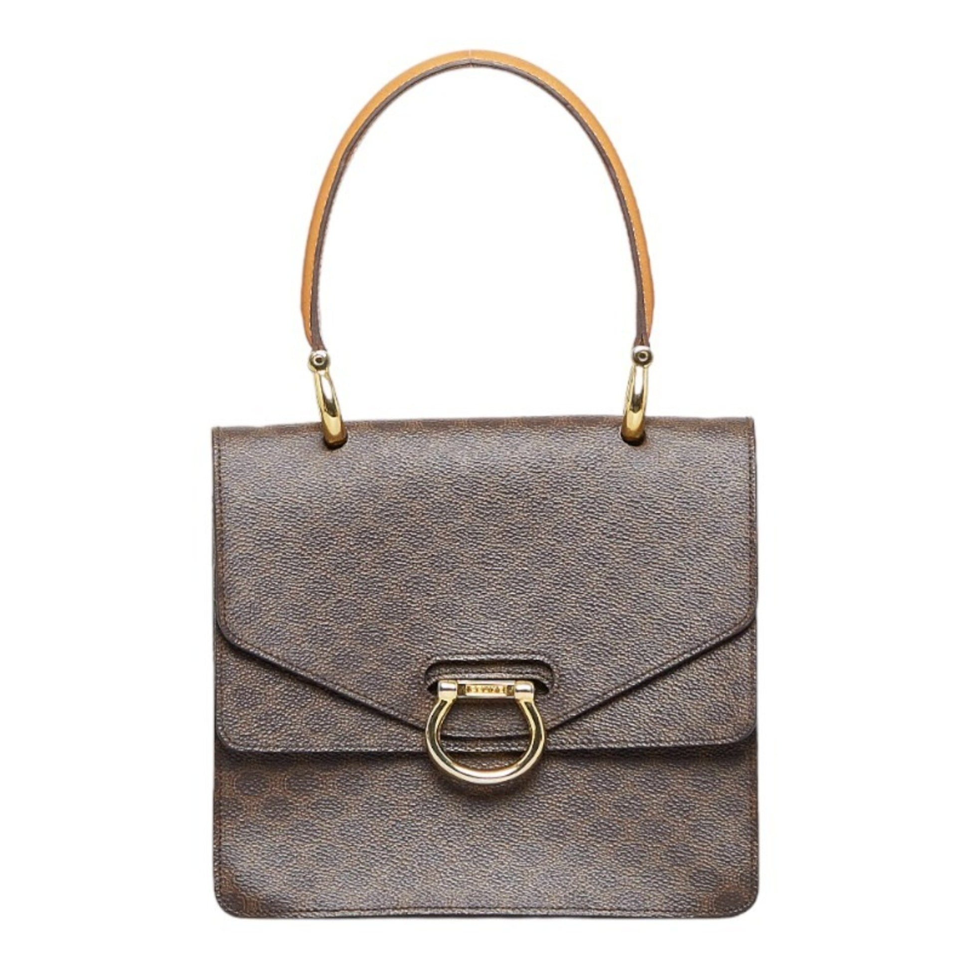 Céline Triomphe, Brown, Canvas, handbag