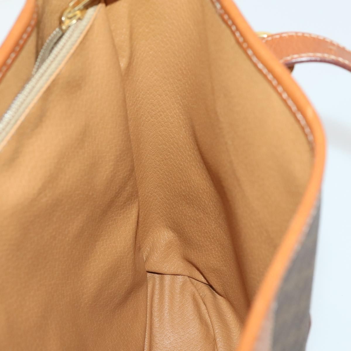 Celine Vintage Macadam Shopper Tote Coated Canvas, Brown, Canvas, Tote Bag