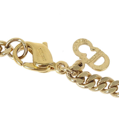Christian Dior CD Chain Link Metal, Gold, Gold Plated, Necklace