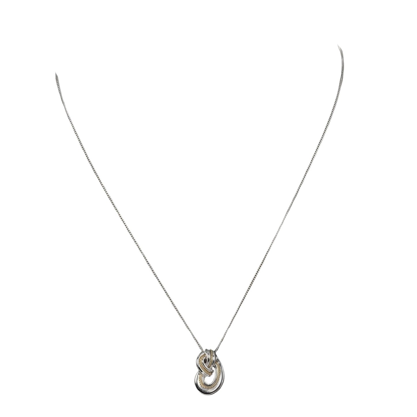 Tiffany & Co Knot, Silver, Silver, necklace