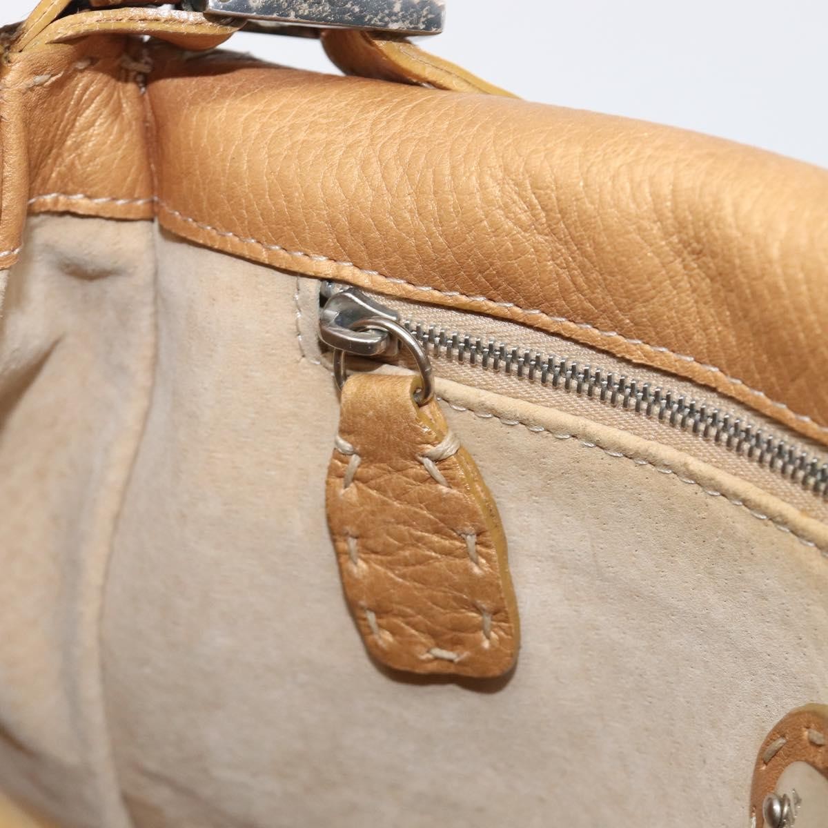 Fendi Selleria Leather, Brown, Leather, Shoulder Bag