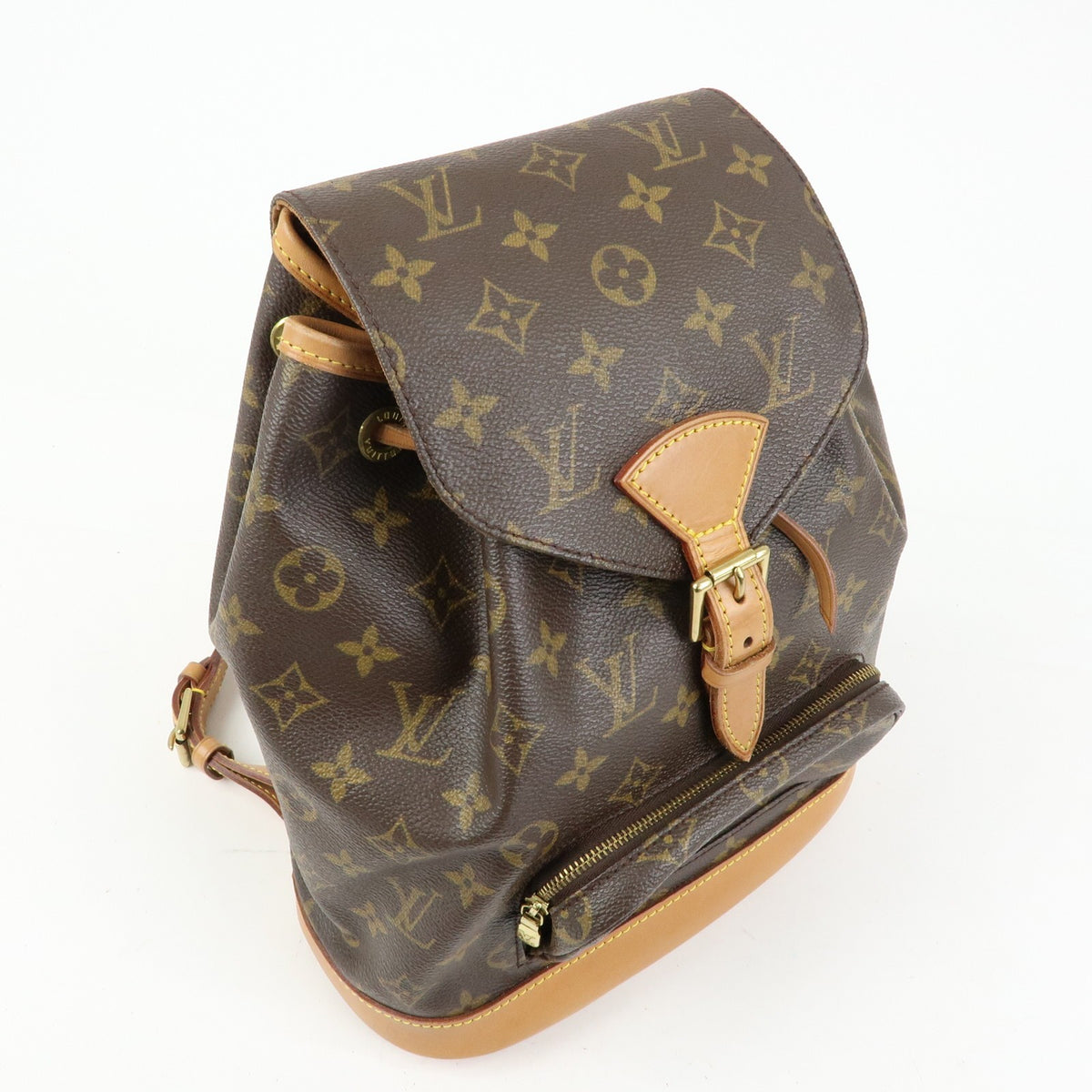 Louis Vuitton Vintage Montsouris Monogram Canvas, Brown, Canvas, Backpack