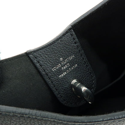 Louis Vuitton Lockme Hobo Leather, Black, Leather, Shoulder Bag