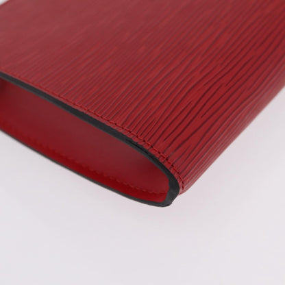 Louis Vuitton Pochette Accessoires Epi Leather, Red, Leather, Clutch