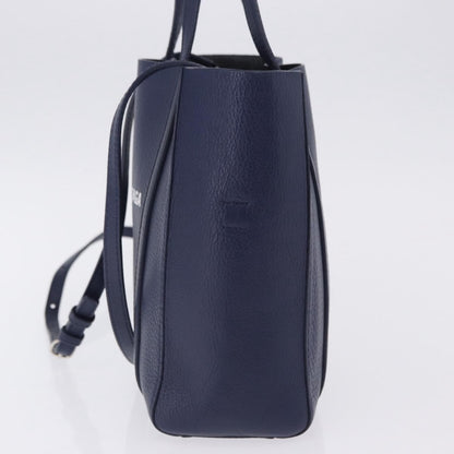 Balenciaga Everyday Tote Leather, Navy, Leather, Tote Bag
