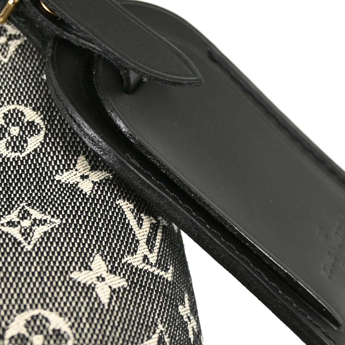 Louis Vuitton Lucille Mini Lin, Black, Canvas, Handbag