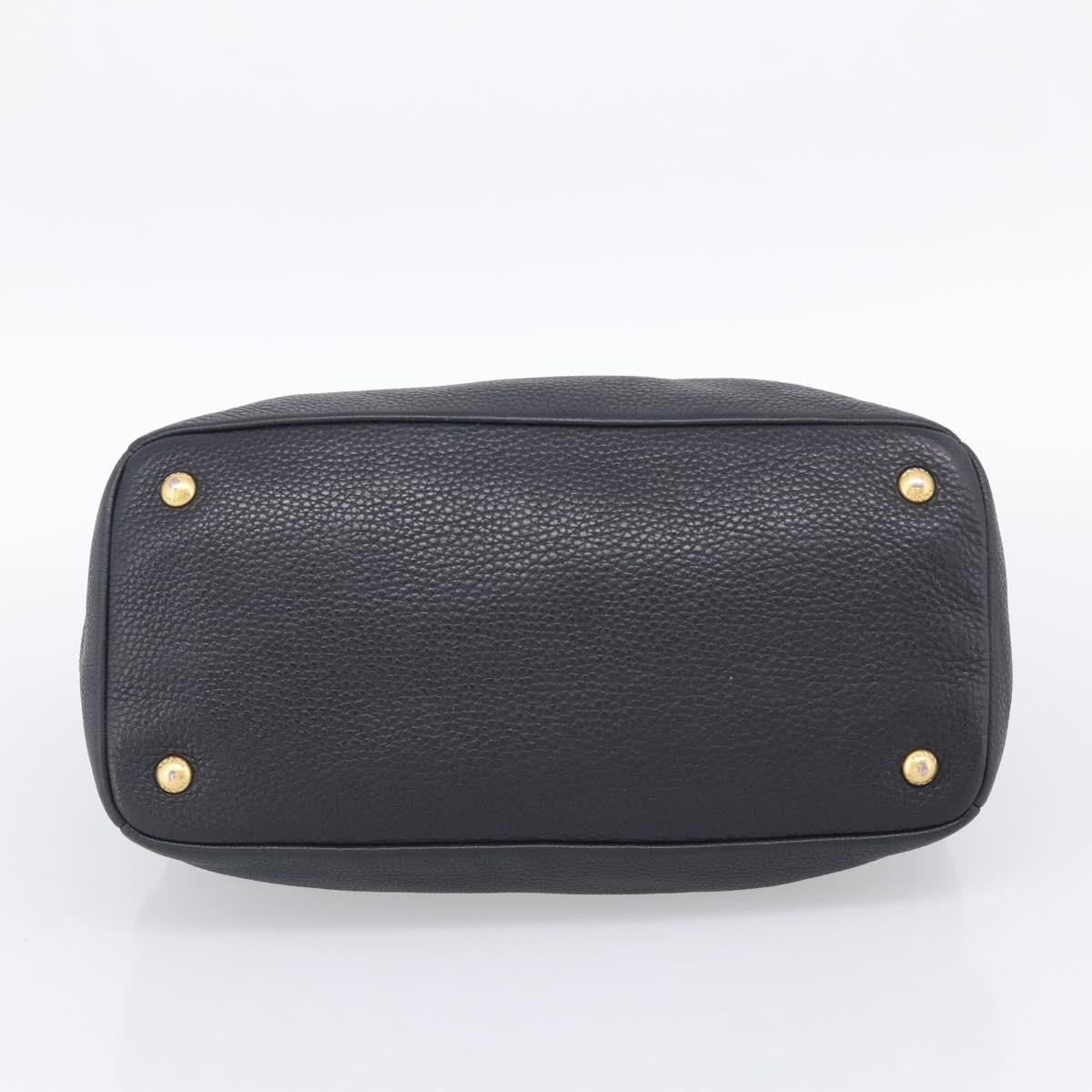 Prada Vintage Leather, Black, Leather, Handbag