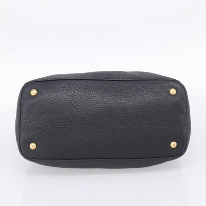 Prada Vintage Leather, Black, Leather, Handbag