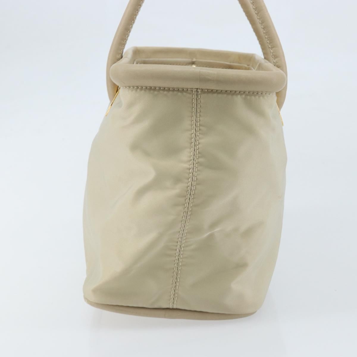 Celine Handbag Nylon, Beige, Nylon, Handbag