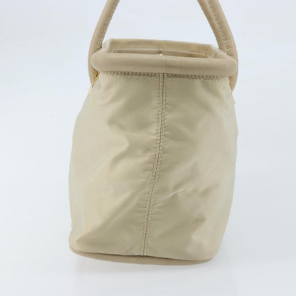 Celine Handbag Nylon, Beige, Nylon, Handbag