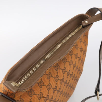 Gucci Shoulder Canvas, Orange, Canvas, Shoulder Bag