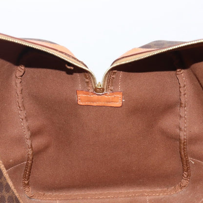 Celine Vintage Duffle Macadam Coated Canvas, Brown, Canvas, Handbag