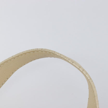 Celine Vintage Kisslock Frame Leather, Beige, Leather, Handbag