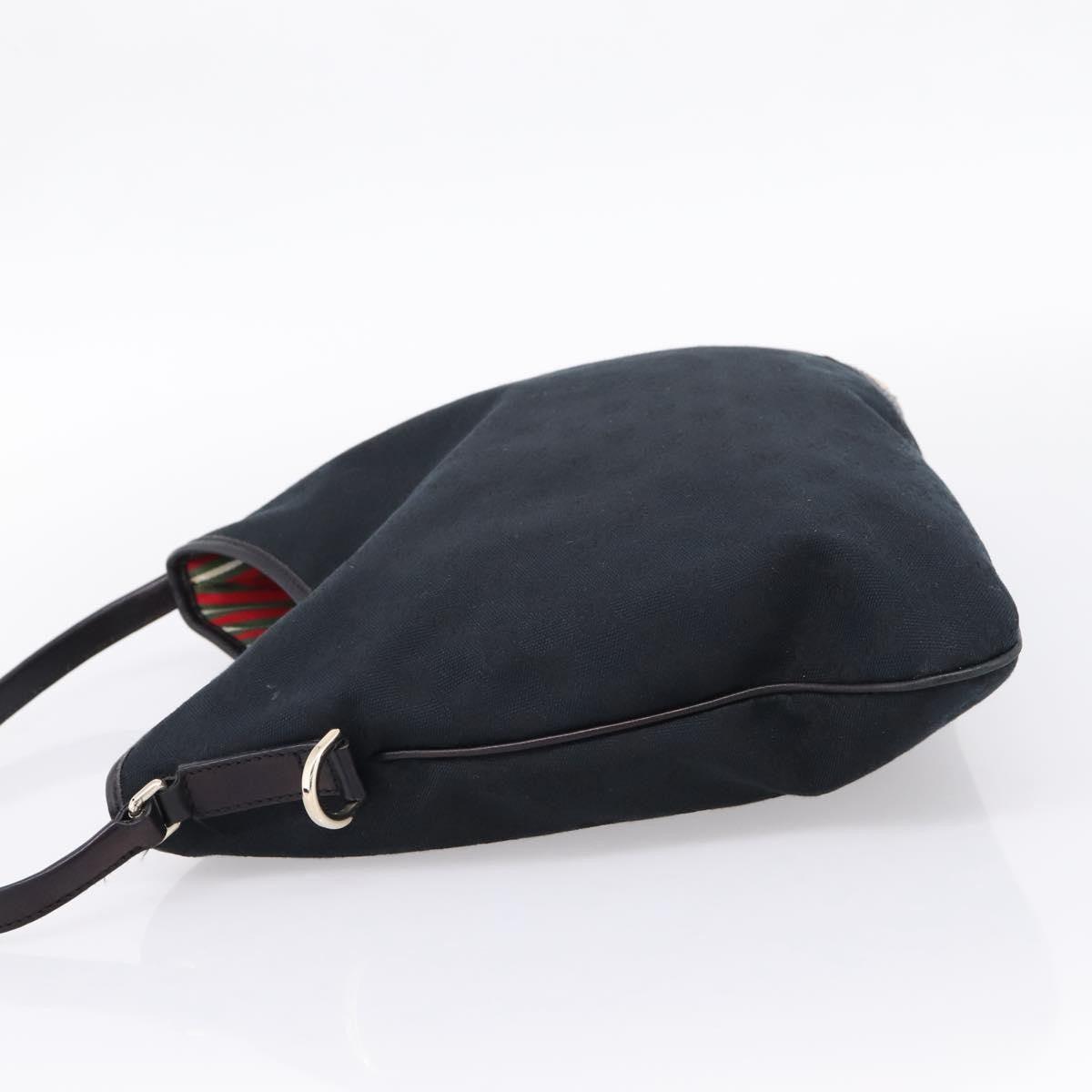 Gucci New Britt Hobo GG Canvas, Black, Canvas, Shoulder Bag