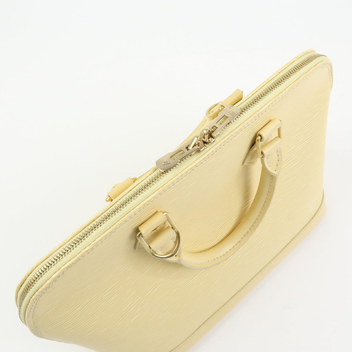 Louis Vuitton Alma Epi Leather, Beige, Leather, Handbag
