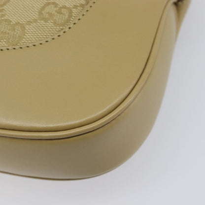 Gucci Jackie GG Canvas and Leather, Beige, Canvas, Tote Bag