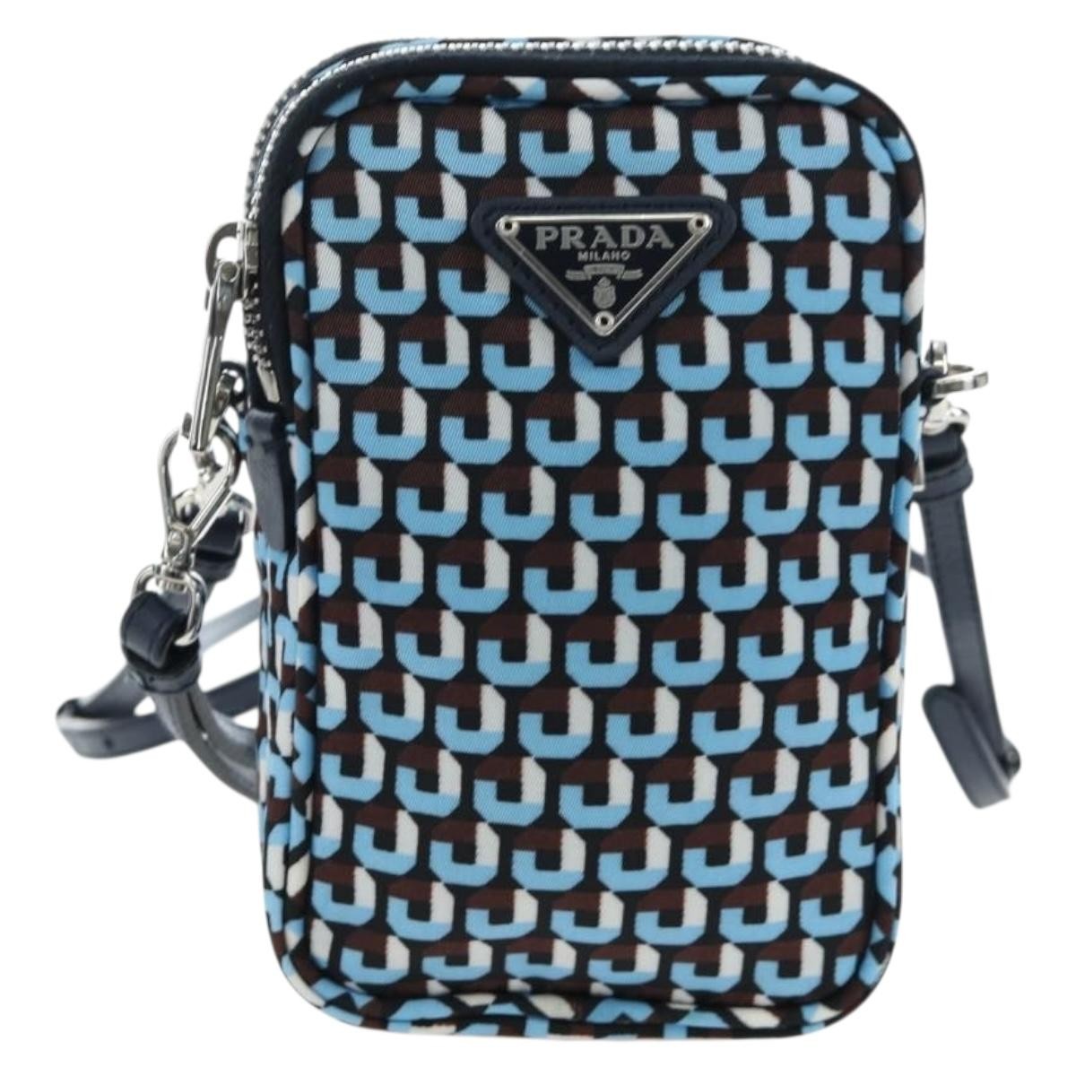 Prada Vintage Tessuto, Blue, Nylon, Shoulder Bag