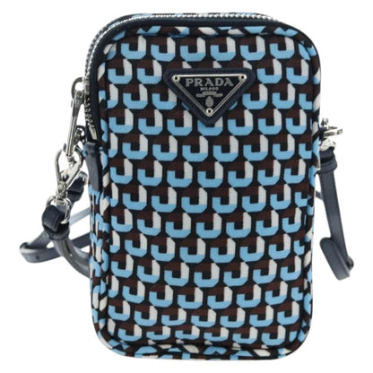 Prada Vintage Tessuto, Blue, Nylon, Shoulder Bag