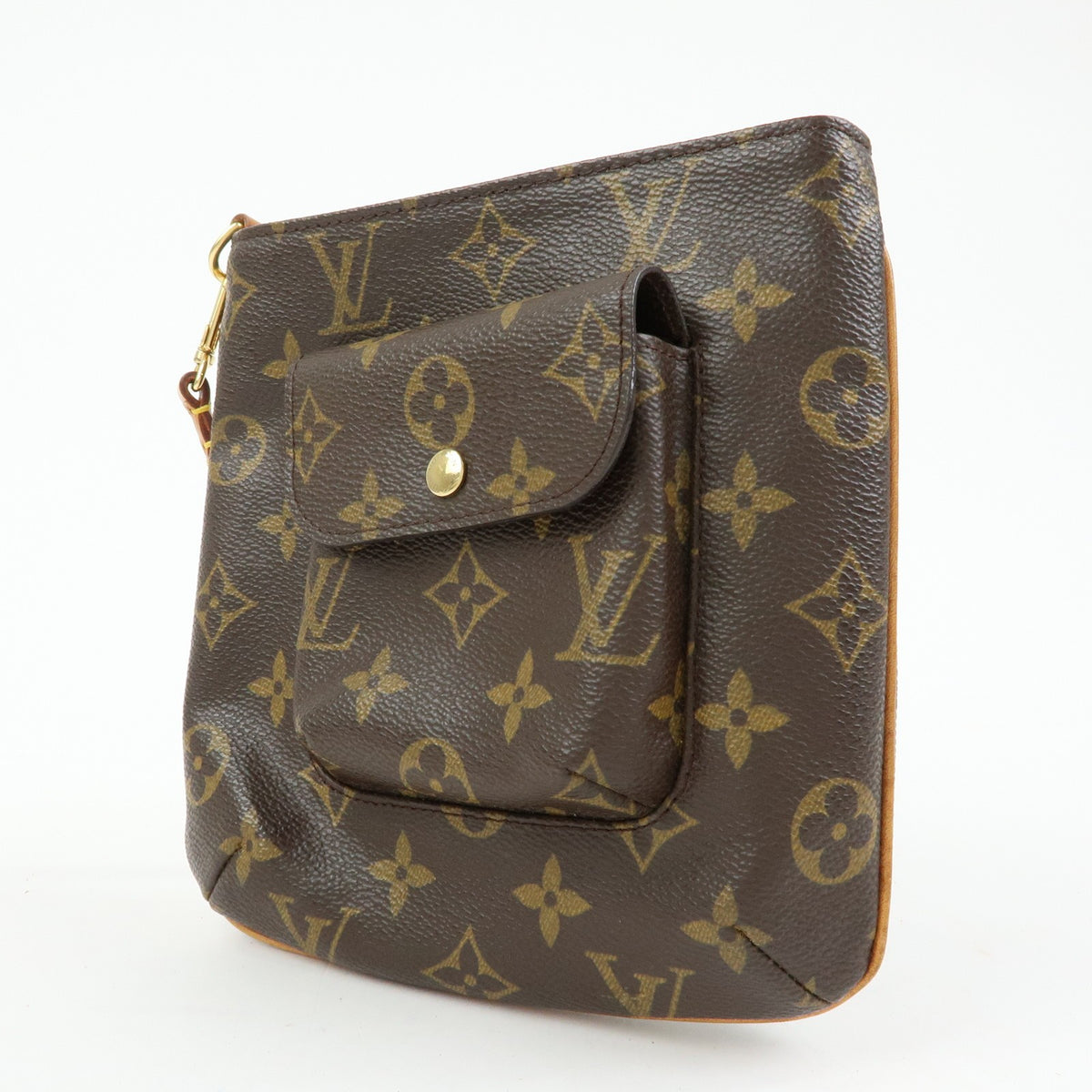 Louis Vuitton Partition Wristlet Clutch Monogram Canvas, Brown, Canvas, Clutch
