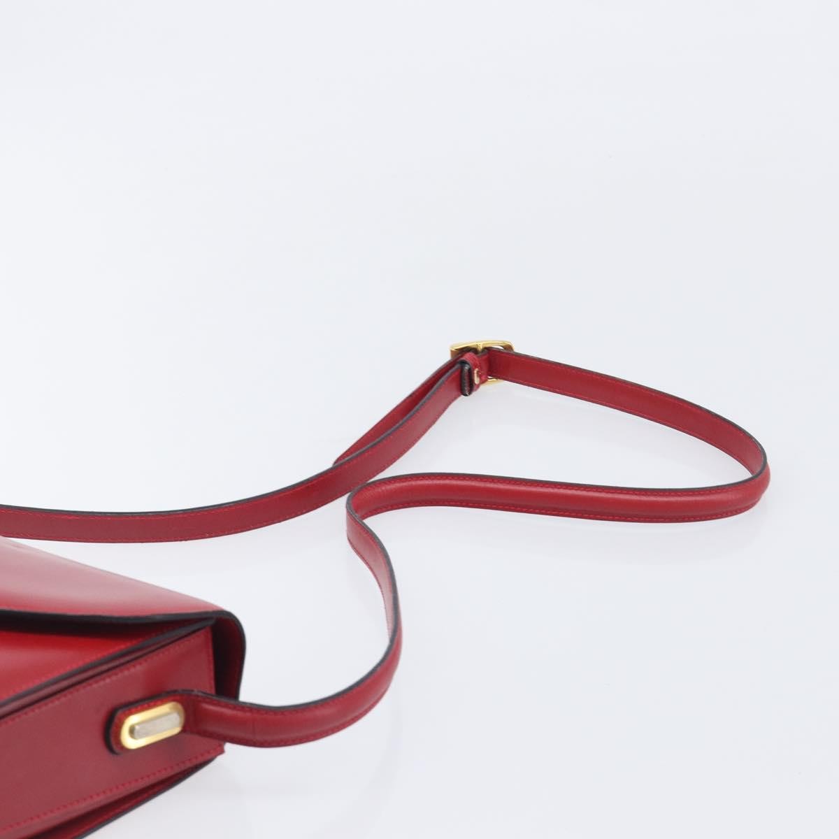Bally Vintage Leather, Red, Leather, Shoulder Bag