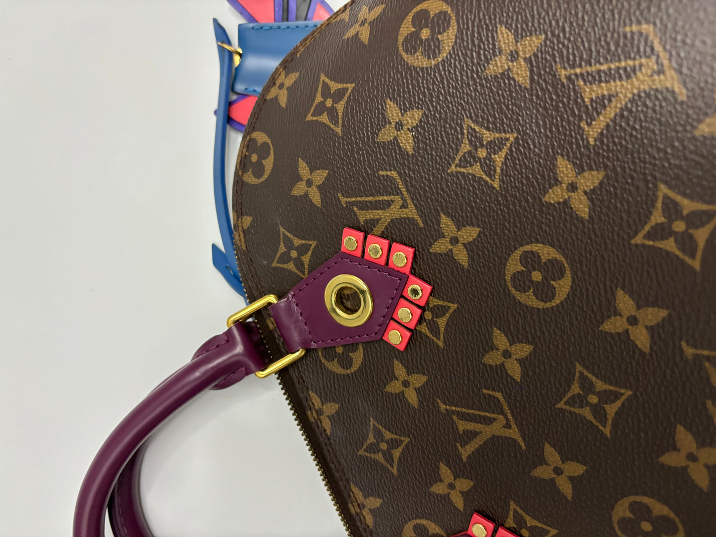 Louis Vuitton Alma Limited Edition Totem Monogram Canvas with Leather, Multicolour, Canvas, Handbag