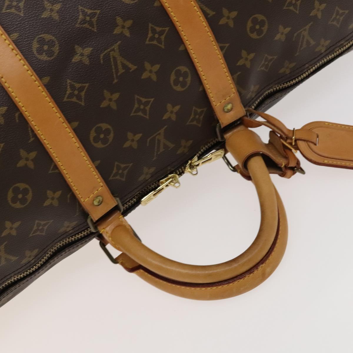 Louis Vuitton Keepall Bag Monogram Canvas, BROWN, CANVAS, Travel bag