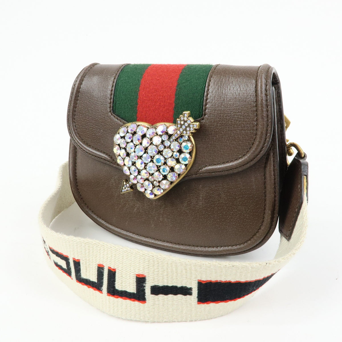 Gucci Totem Leather, Brown, Leather, Shoulder Bag