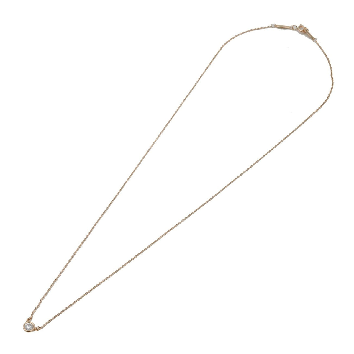 Tiffany & Co. Elsa Peretti Diamonds By The Yard Pendant 18K Yellow Gold with Diamond, Gold, Yellow Gold, Necklace