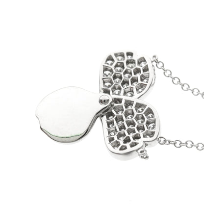 Tiffany & Co. Paper Flowers Pendant Platinum with Pave Diamonds, Silver, Platinum, Necklace
