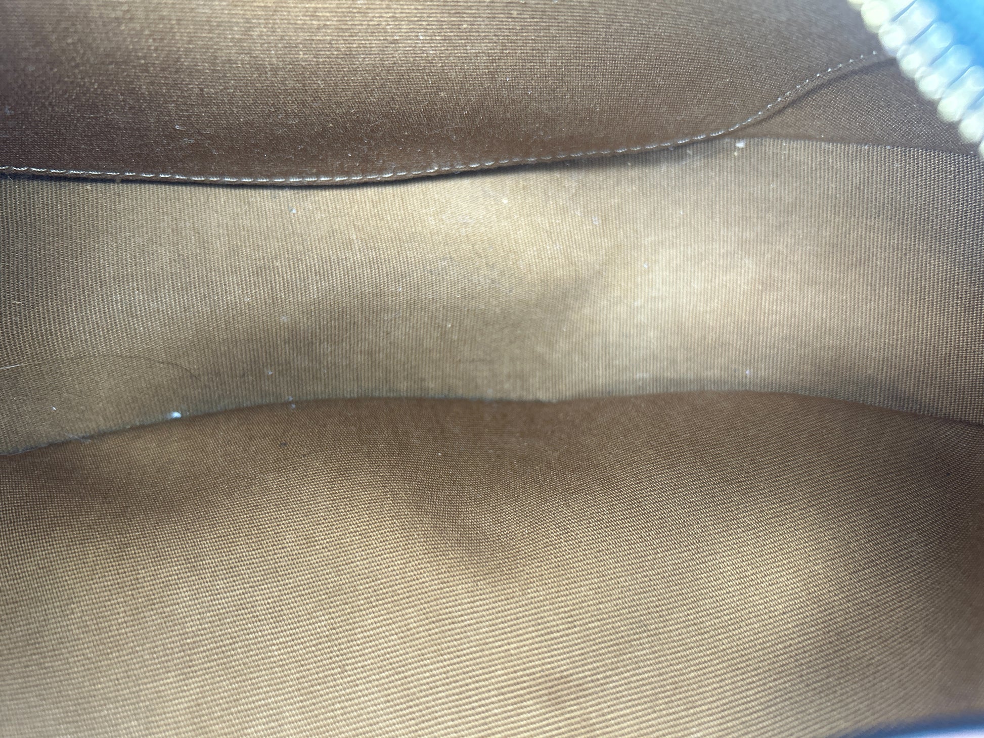 Celine Ava Triomphe Canvas, Brown, Leather, Shoulder Bag