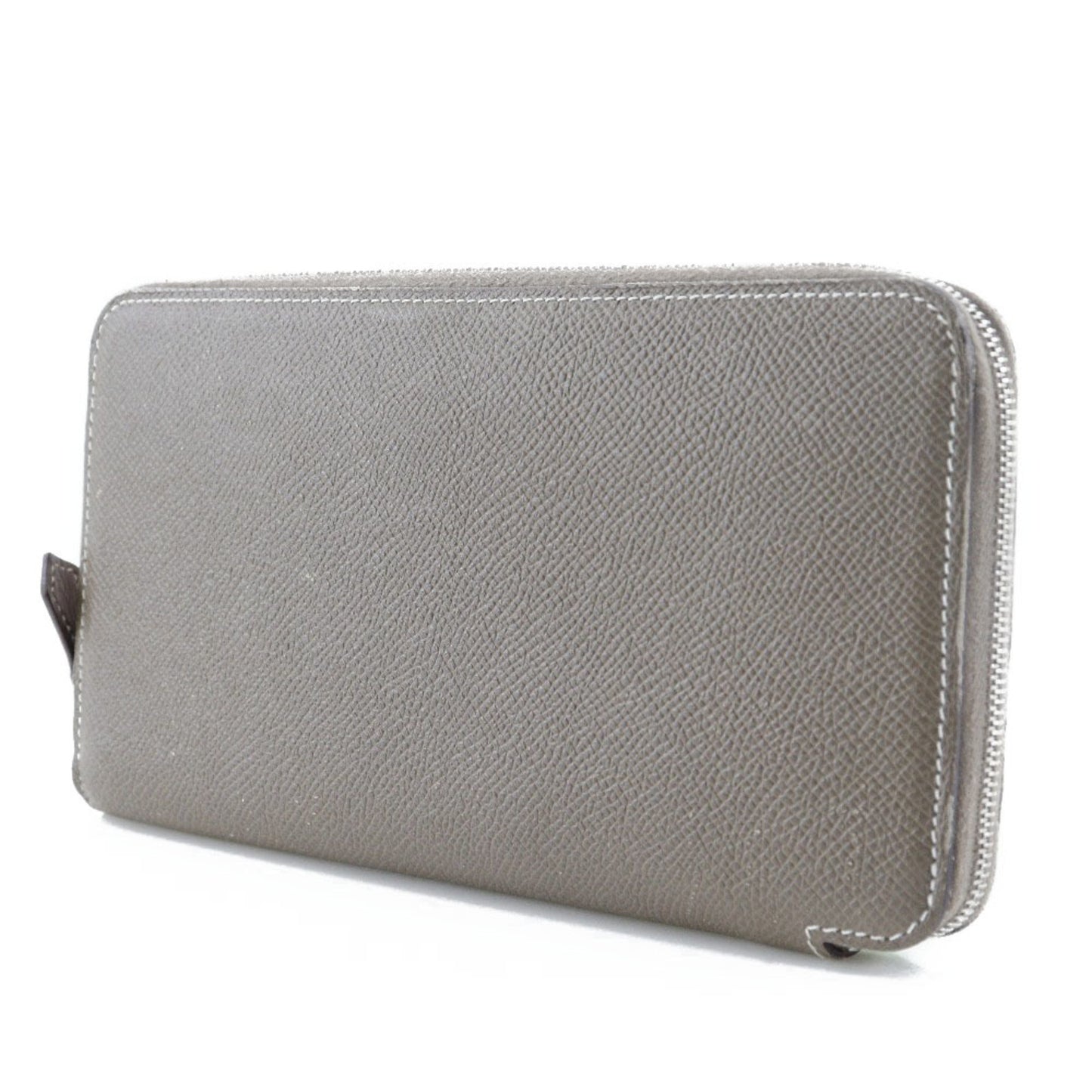 Hermès Silk'In, Grey, Leather, wallet