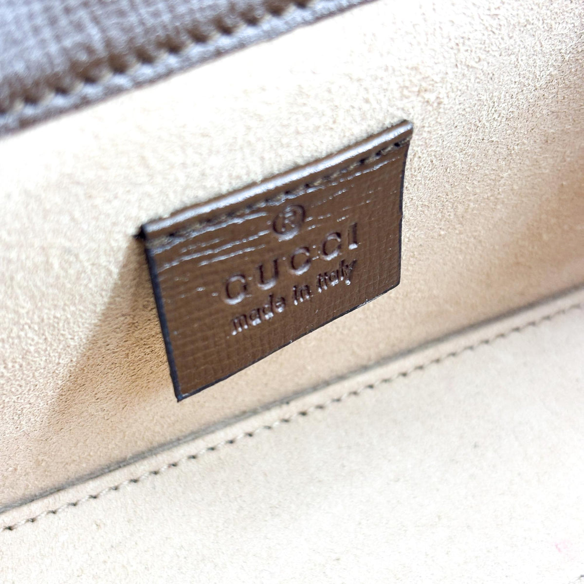 Gucci Horsebit 1955 Flap GG Coated Canvas, Brown, Canvas, Crossbody Bag
