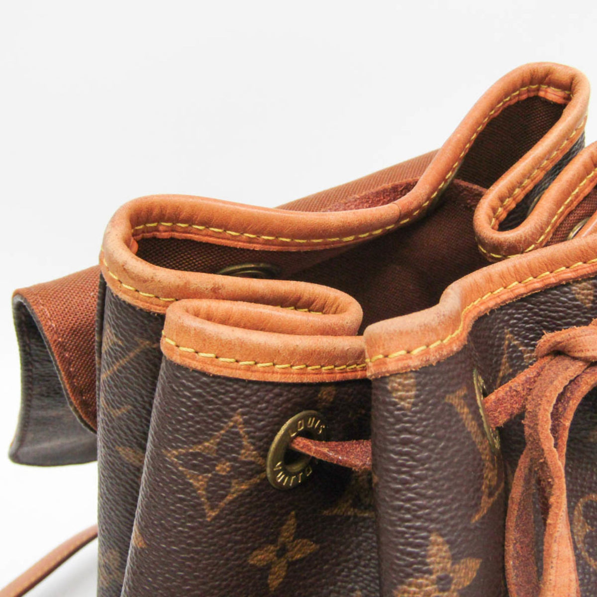 Louis Vuitton Vintage Montsouris Monogram Canvas, Brown, Canvas, Backpack