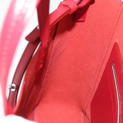 Celine Vertical Cabas Leather, Red, Leather, Tote Bag